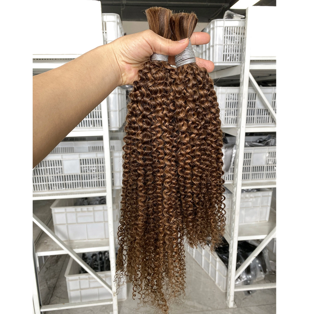 18inch 26inch Highlighted Color Hair Bulk Kinky Curly Hair
